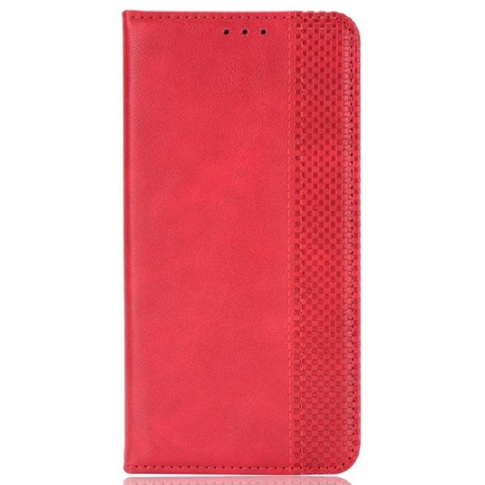 OEM - Sony Xperia 5 IV Plånboksfodral Vintage Flip - Röd