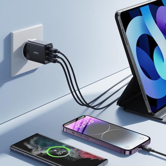 Joyroom - Joyroom Nätladdare 3xUSB-A 12W 3.4A - Svart