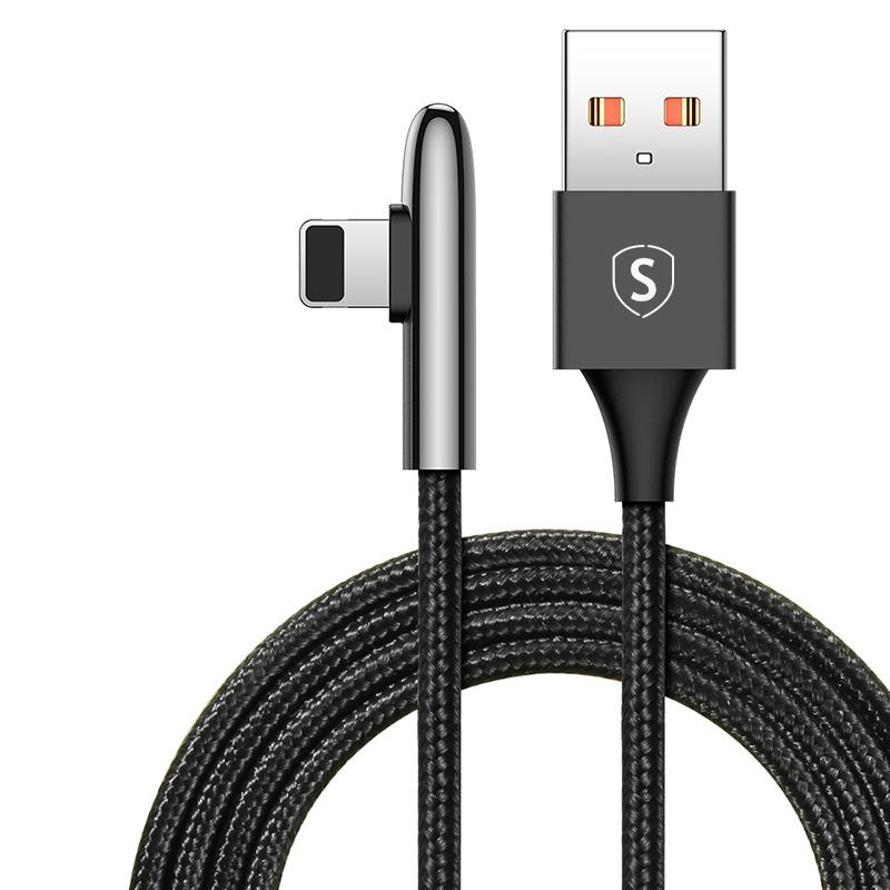 SiGN USB-A till Lightning kabel Gaming kabel 2m 2.4A - Svart | 3541 | AlltMobil