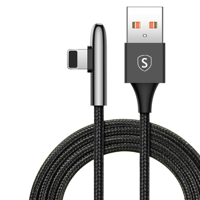 SiGN - SiGN USB-A till Lightning kabel Gaming kabel, 2m, 2.4A - Svart
