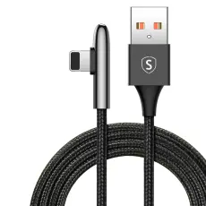 SiGN - SiGN USB-A till Lightning kabel Gaming kabel, 2m, 2.4A - Svart