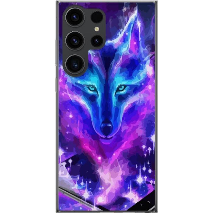 iSecrets - Mobilskal till Samsung Galaxy S24 Ultra med Neon Varg