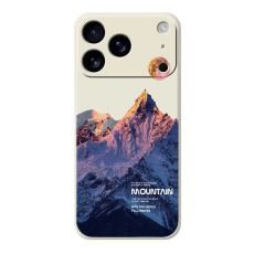 A-One Brand - iPhone 17 Pro Max Mobilskal Blue Snow Mountain TPU - Beige