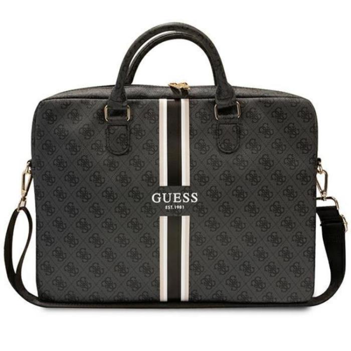 Guess - Guess Datorfodral 16'' Printed Stripes - Svart