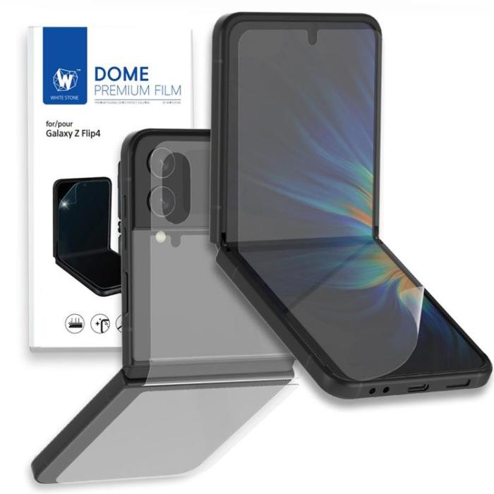 UTGATT1 - Whitestone Galaxy Z Flip 4 Härdat glas Premium Film