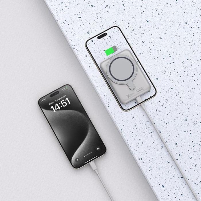 Tech-Protect - Tech-Protect Magsafe Trådlös Powerbank 5000mAh - Titanium