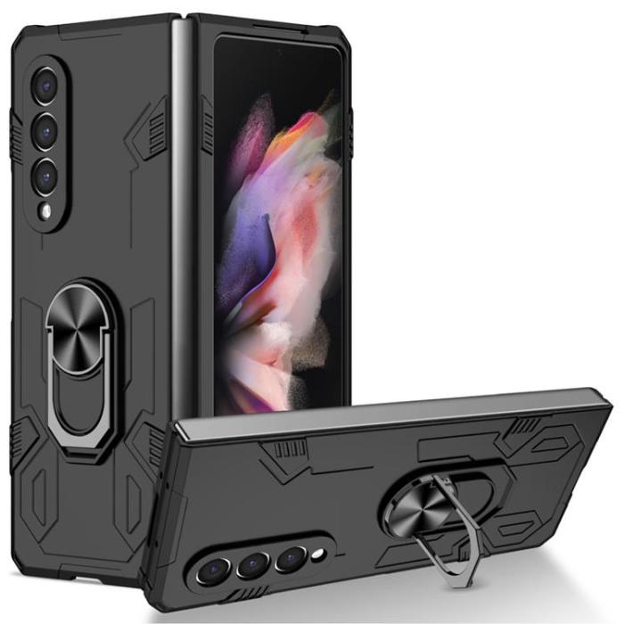 A-One Brand - Galaxy Z Fold 4 Skal Ringhållare - Svart