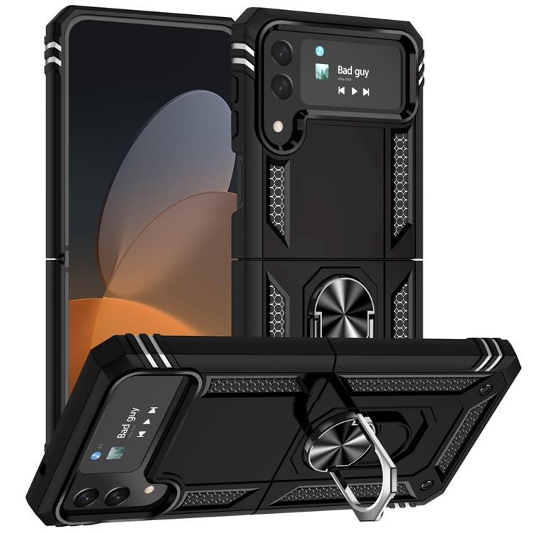 Galaxy Z Flip 4 Skal Ringhållare Kickstand - Svart | 2353 | AlltMobil