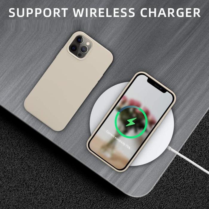 OEM - Liquid Silicone Skal iPhone 13 Pro Max - Beige
