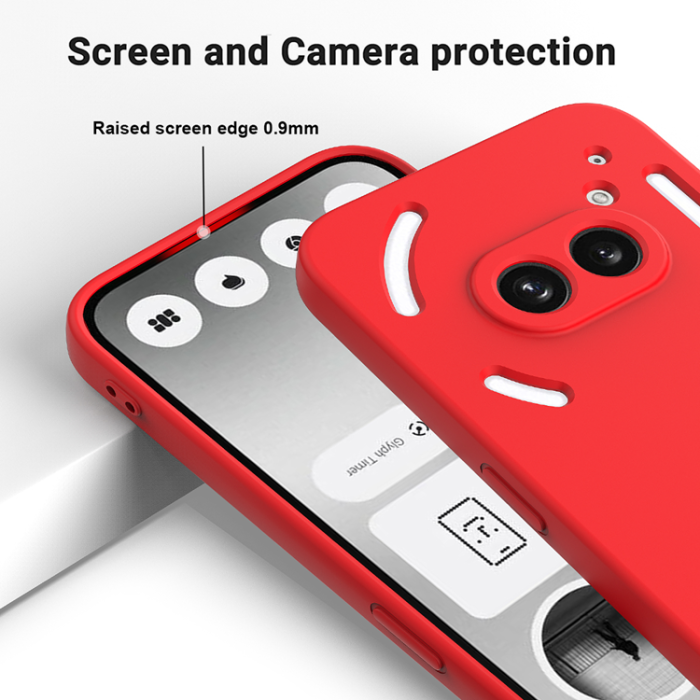 A-One Brand - Nothing Phone (2a) Plus Mobilskal Liquid Silikon med Handrem