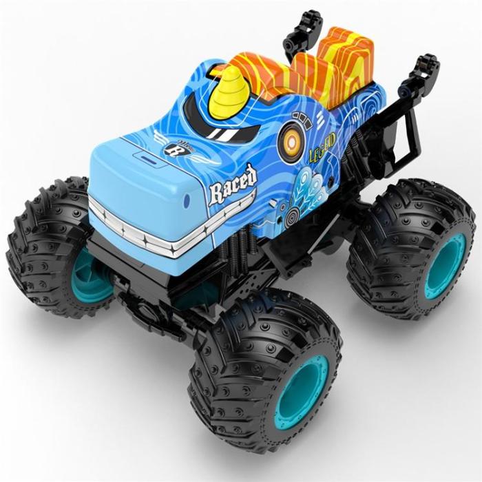 OEM - RC Bil Tecknad Stuntbil Leksak med Ljus och Musik för Barn (Ålder 3+)