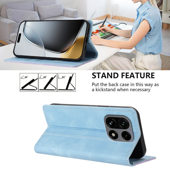 A-One Brand - OnePlus 15 Konstläder Plånboksfodral Färg Splicing RFID-Skydd