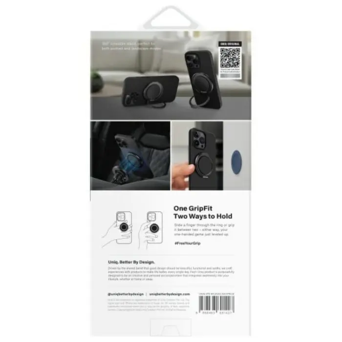 UNIQ - UNIQ iPhone 16 Pro Max Mobilskal MagSafe Keva Air GripFit - Svart