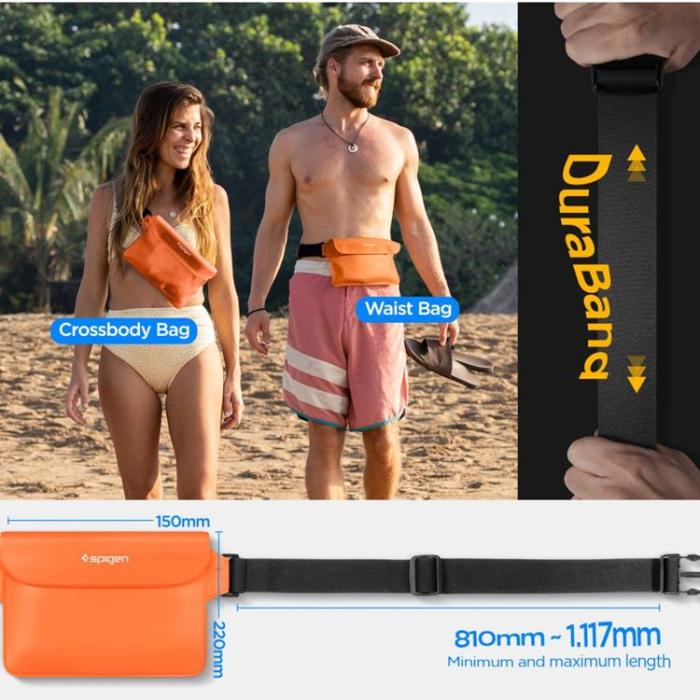 UTGATT - [2-Pack] Spigen Vattentät Midjeväska Universal - Orange