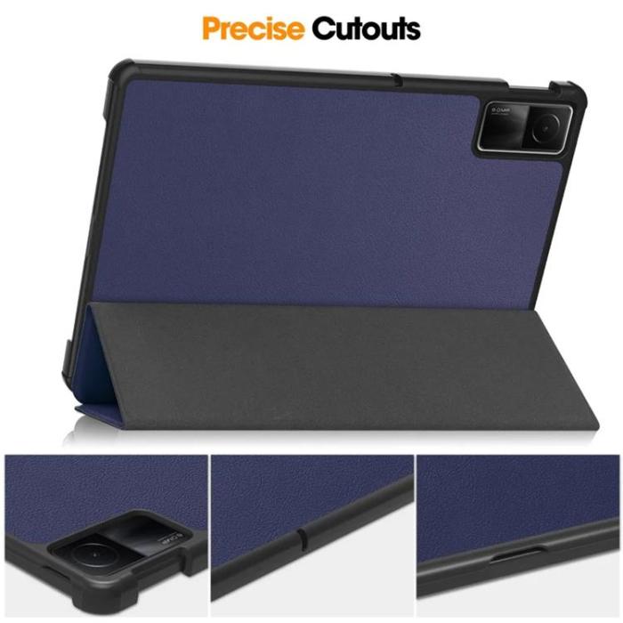 Taltech - Xiaomi Redmi Pad SE Fodral Tri-fold - Mörkblå