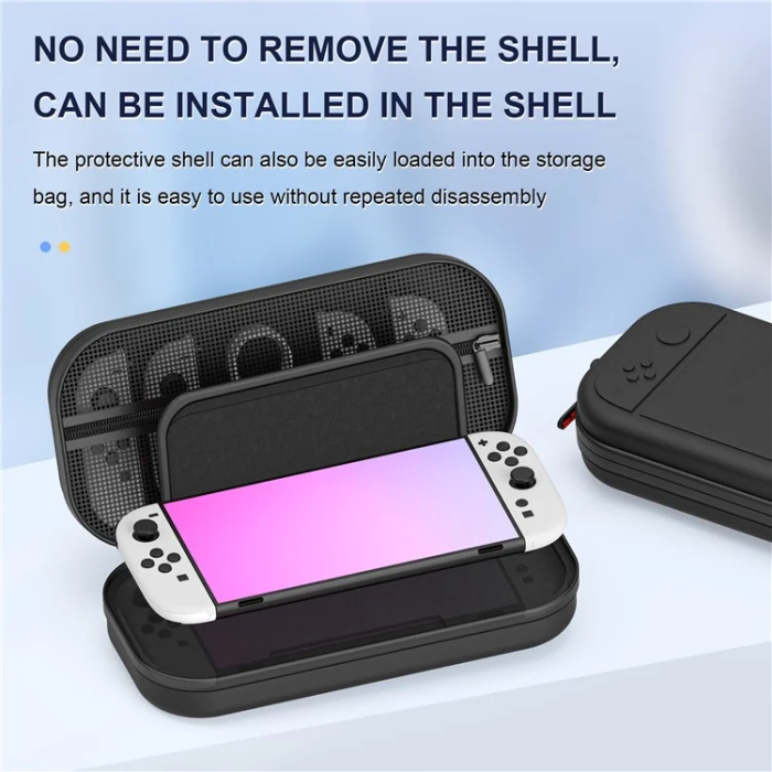 STARTRC GAMES - STARTRC GAMES Nintendo Switch 2 Fodral Läder Stor - Svart