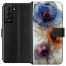 iSecrets - Pl&aring;nboksfodral till Samsung Galaxy S21+ 5G med Silkesblommor