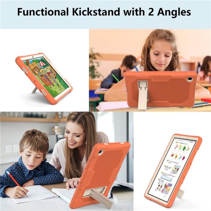 A-One Brand - Galaxy Tab A8 10.5 (2021) Skal Robot B2 Kickstand - Orange