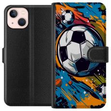 iSecrets - Pl&aring;nboksfodral till Apple iPhone 13 med Fotbollar