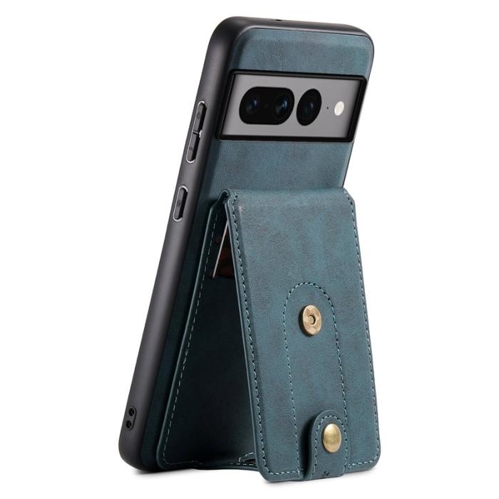 DENIOR - DENIOR D14 Google Pixel 7 Pro 5G Fodral PU+PC+TPU Blå