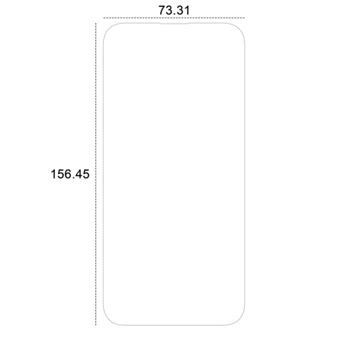 Etteri - Etteri iPhone 15 Pro Max Härdat Glas Skärmskydd Hybrid - Transparent