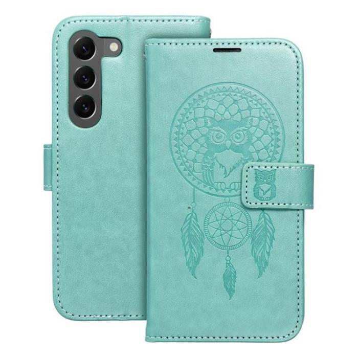 OEM - Galaxy S23 Plånboksfodral Mezzo Book Dreamcatcher - Grön