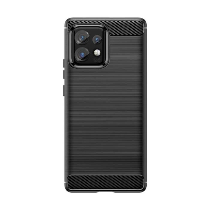 OEM - Motorola Edge 40 Pro Mobilskal Carbon Silikon - Svart