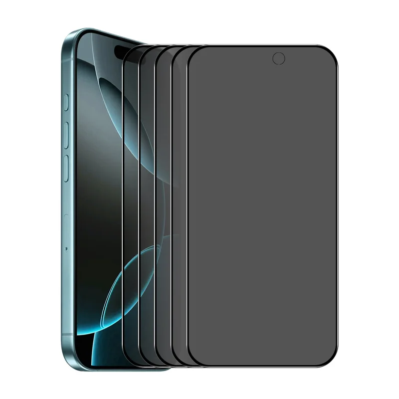 [10-Pack Bulk] iPhone 16 Pro/17/17 Pro Härdat Glas Skärmskydd Privacy | 5468 | AlltMobil