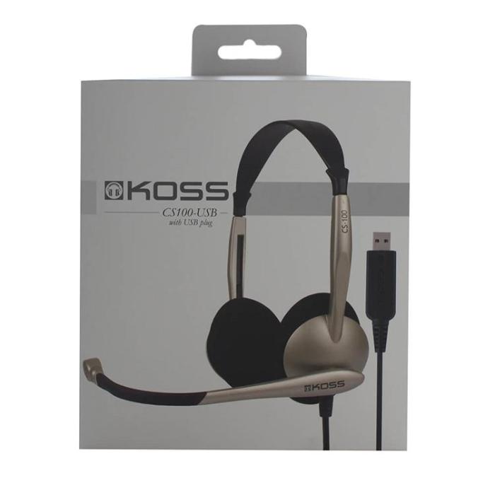 Koss - KOSS Headset CS100 On-Ear USB - Guld / Svart
