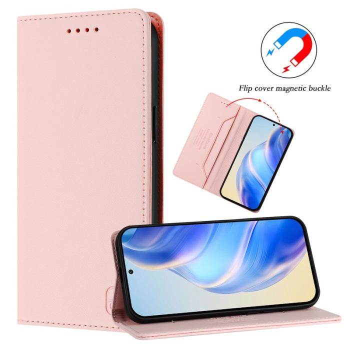 OEM - RINACASIS Samsung Galaxy S26+ Plånboksfodral Konstläder RFID Skydd - Rosa