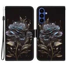 OEM - Samsung Galaxy S26 Pl&aring;nboksfodral Anti-Drop M&ouml;nstertryck Konstl&auml;der - Svart Ros