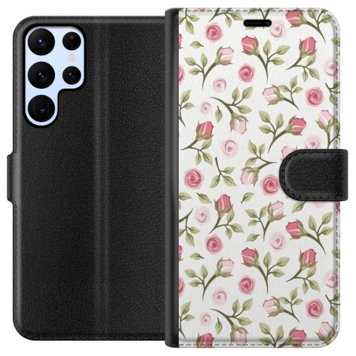 iSecrets - Plånboksfodral till Samsung Galaxy S24 Ultra med Blommigt