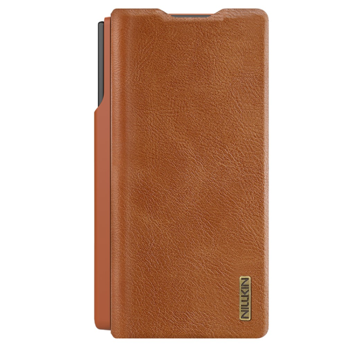 Nillkin - Nillkin Galaxy Z Fold 7 Plånboksfodral Qin Pro - Brun