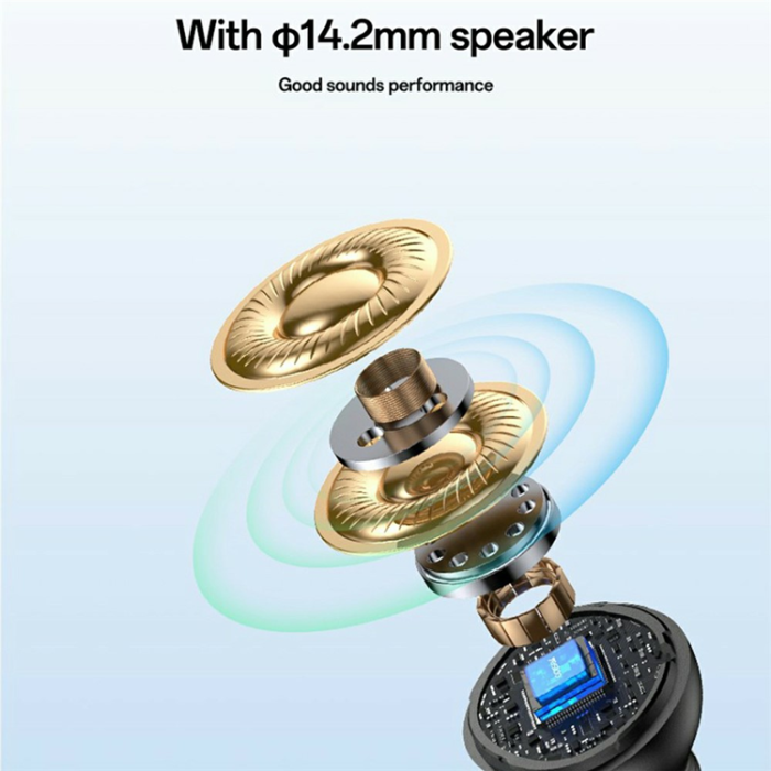 Yesido - YESIDO TWS Trådlösa Bluetooth-Hörlurar 5.3 Semi In-Ear TWS39 - Svart