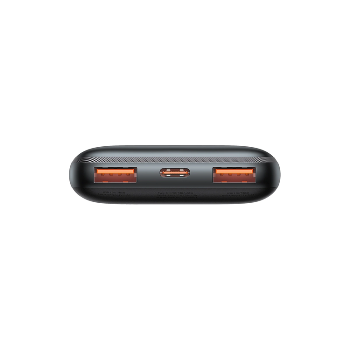 BASEUS - Baseus Powerbank 10000mAh 20W Bipow Pro Med USB-C Kabel - Svart
