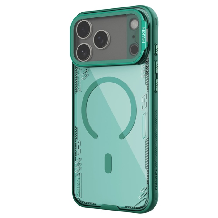 Nillkin - NILLKIN iPhone 17 Pro Max Mobilskal Magsafe Iceblade Prop - Grön