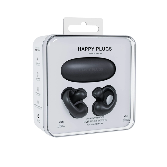 Happy Plugs - Happy Plugs TWS In-Ear Hörlurar Clip OWS - Svart