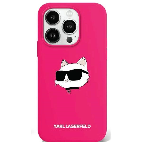 Karl Lagerfeld iPhone 16 Mobilskal MagSafe Choupette Head - Fuschia | 2353 | AlltMobil