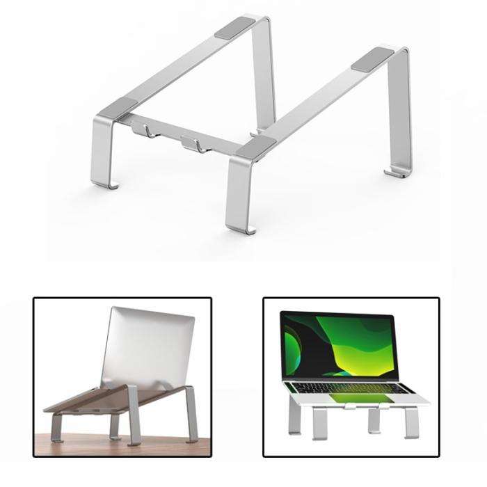 R-JUST - R-JUST U-shape Aluminium Ställ för Laptop Notebook Svart
