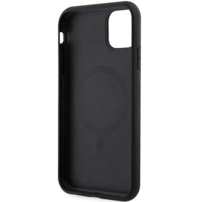 Guess - Guess iPhone 11/XR Mobilskal Magsafe Cube Stripes - Svart