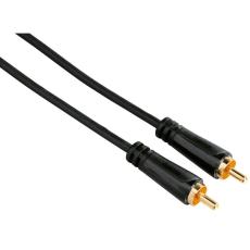 Hama - HAMA Kabel Video RCA-RCA Guld Svart 1.5m
