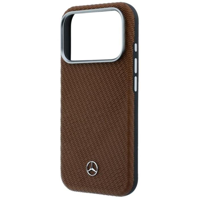 Mercedes - Mercedes Mobilskal för iPhone 17 Pro MagSafe Läder Wood Effect - Kamel