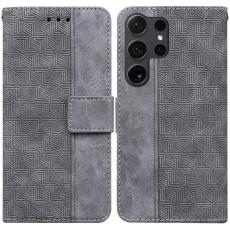 OEM - Pl&aring;nboksfodral f&ouml;r Samsung Galaxy S26 Ultra Konstl&auml;der - Gr&aring;