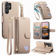 OEM - Pl&aring;nboksfodral f&ouml;r Samsung Galaxy S26 Ultra TKonstl&auml;der - Khaki