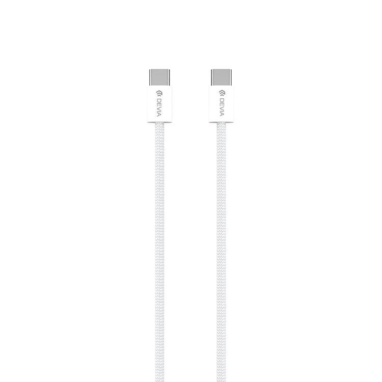 Devia USB-C Till USB-C 60W 1m Kabel 3A Smart EC325 PD - Vit | 3541 | AlltMobil
