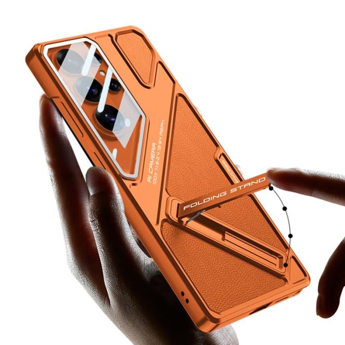 GKK - GKK Mobilskal för Samsung Galaxy S26 Ultra Stöttålig PC PU med Kickstand Orange
