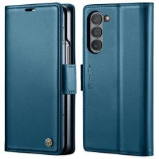 Caseme - CASEME Pl&aring;nboksfodral Konstl&auml;der f&ouml;r Samsung Galaxy Z Fold6 5G - Bl&aring;