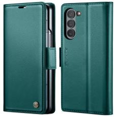 Caseme - CASEME Pl&aring;nboksfodral Konstl&auml;der f&ouml;r Samsung Galaxy Z Fold6 5G - Gr&ouml;n