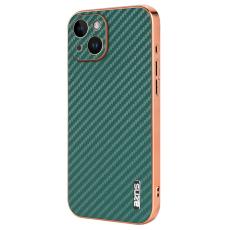 AZNS - AZNS iPhone 14 Fodral Electroplating KonstL&auml;der - Gr&ouml;n