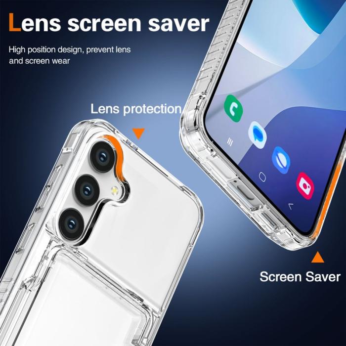 OEM - Mobilskal till Samsung Galaxy S26 / S26 Pro Plast Med Kortfack Ställ - Svart